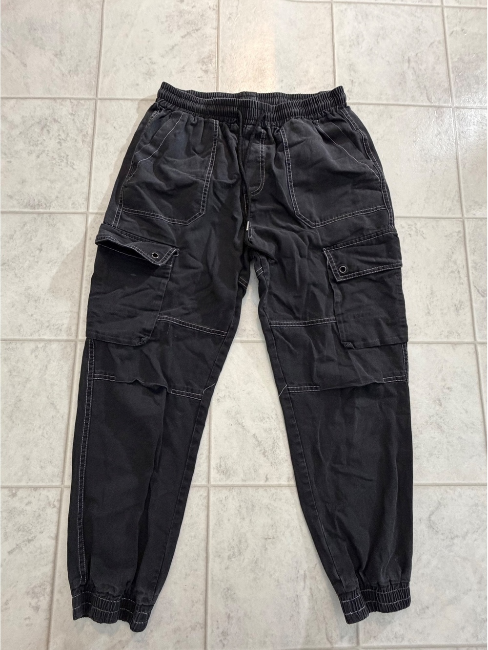 SHEIN black cargo jogger pants